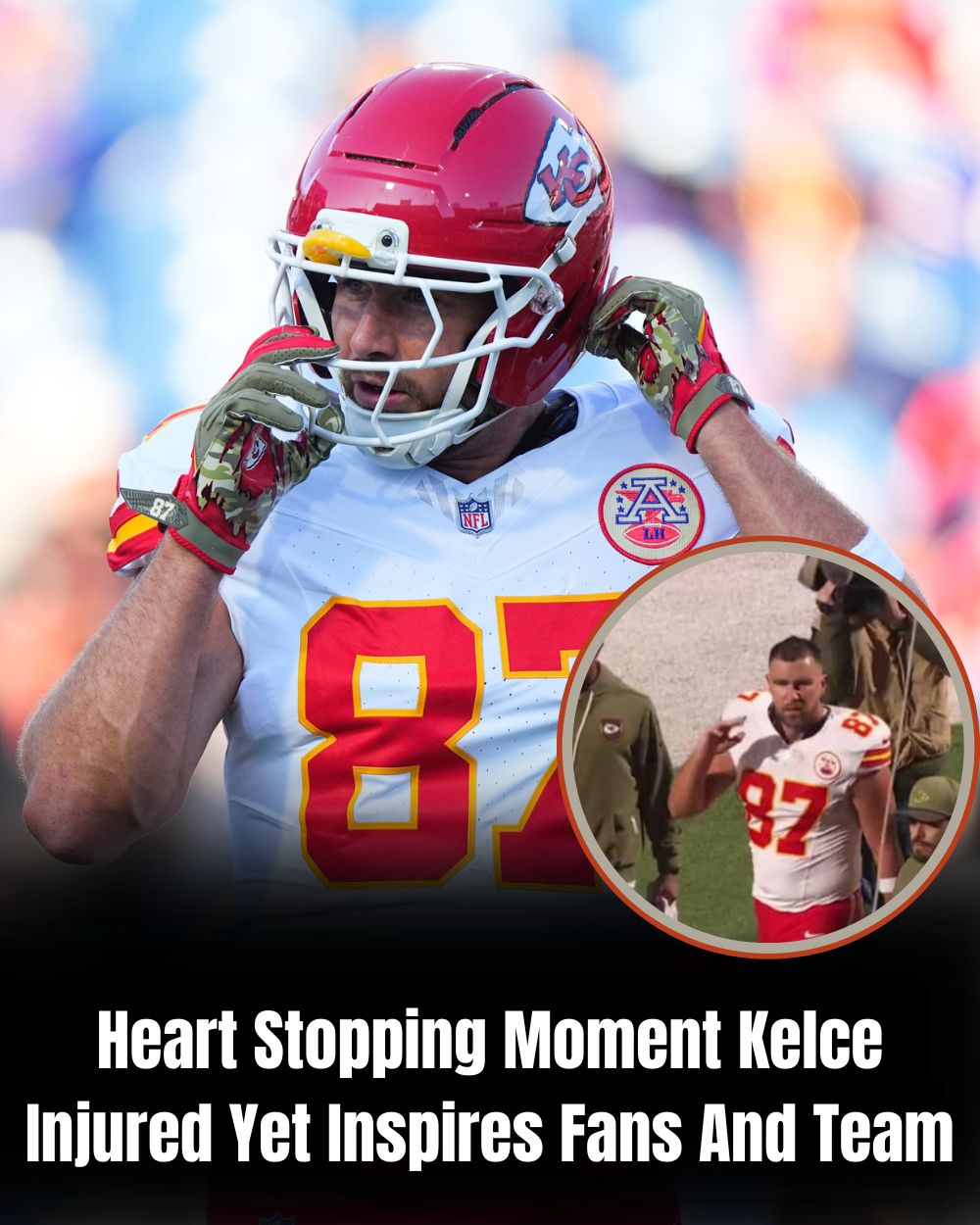 BREAKING ! Kelce suffered a right pectoral injury and was forced off the field, but he never gave up – Kansas’ indomitable hero inspired teammates and fans, turning every moment on the field into an epic story. YN